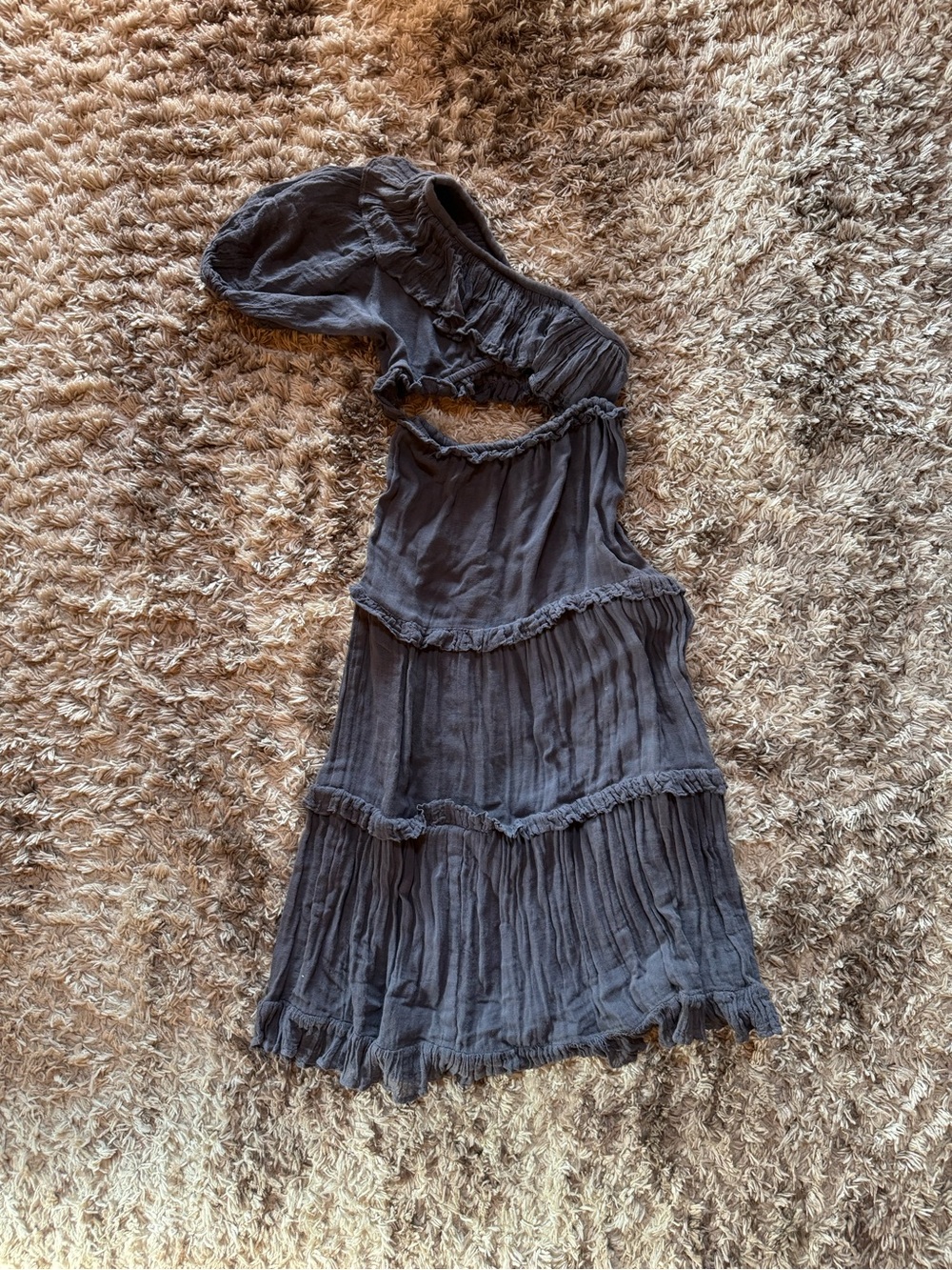 Jen's Pirate Booty May Maxi One-Shoulder Tiered Dress